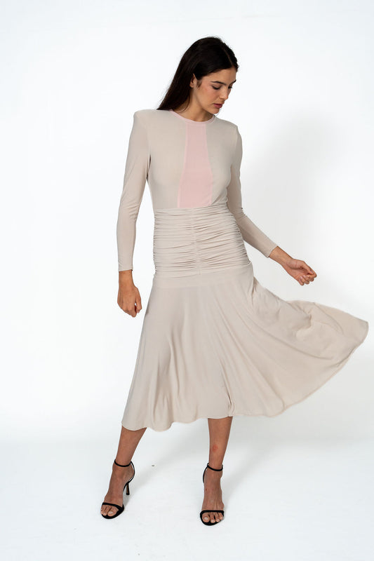 vestido punto de seda